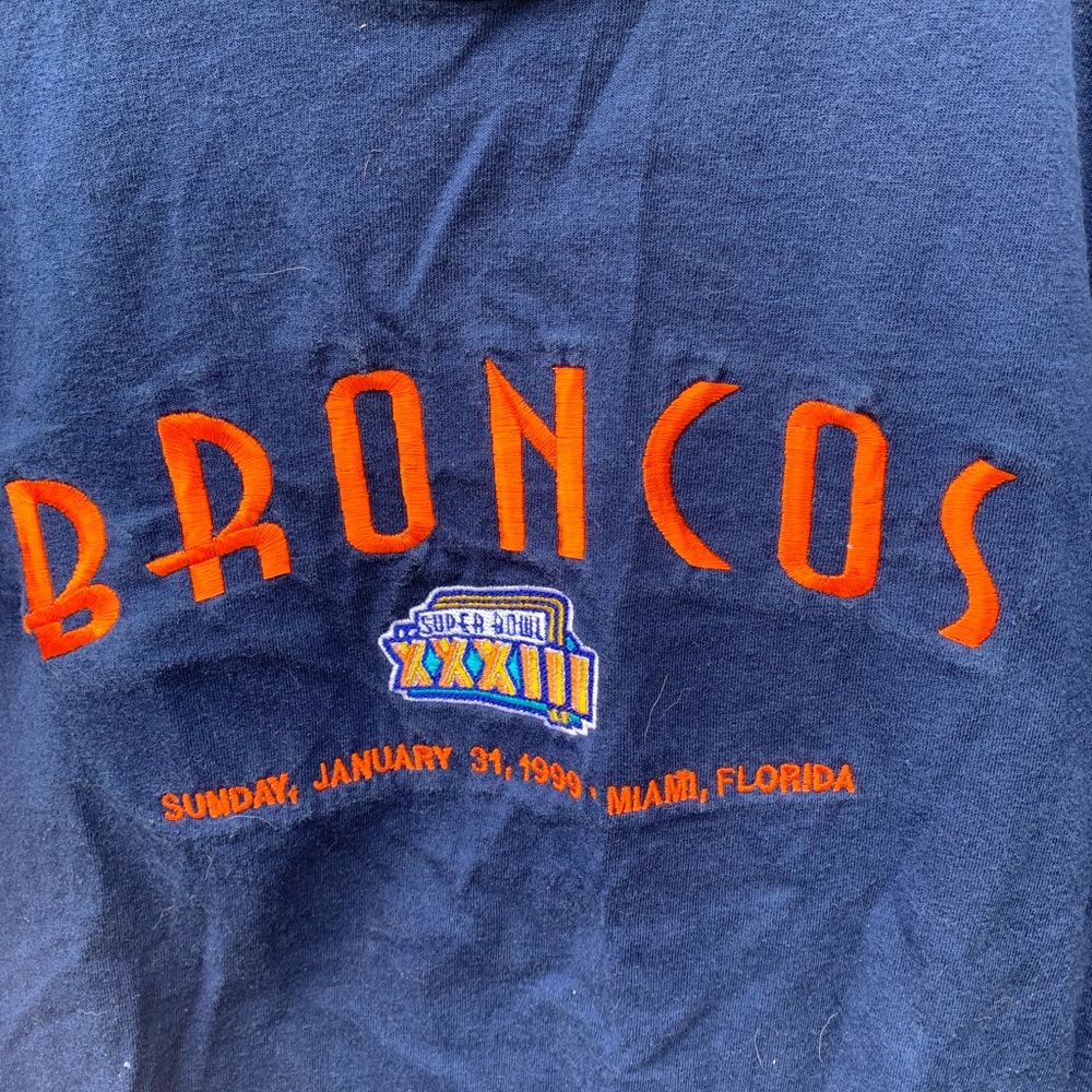 Broncos Super Bowl Embroidered t shirt
